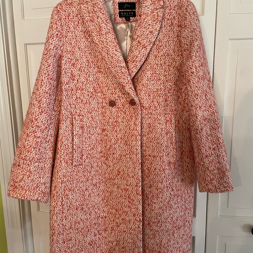 EUC J CREW women’s tweed coat